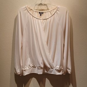 Small express open front dress shirt